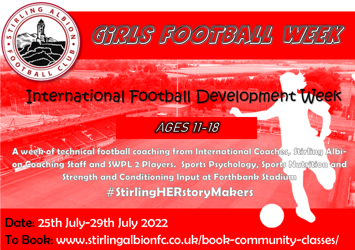 INTERNATIONAL FOOTBALL DEVELOPMENT WEEK – An Event for Girls @ SAFC